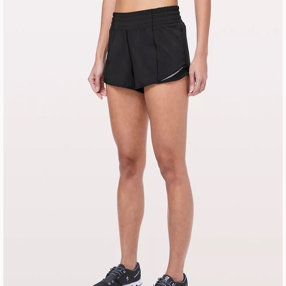Grey lululemon hotty hot shorts